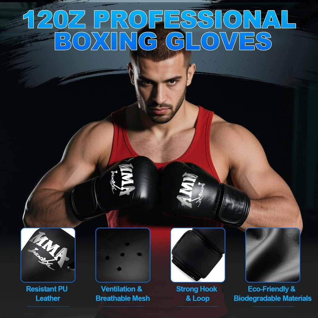 Juego de saco de boxeo para adultos, juego de saco de boxeo pesado...
