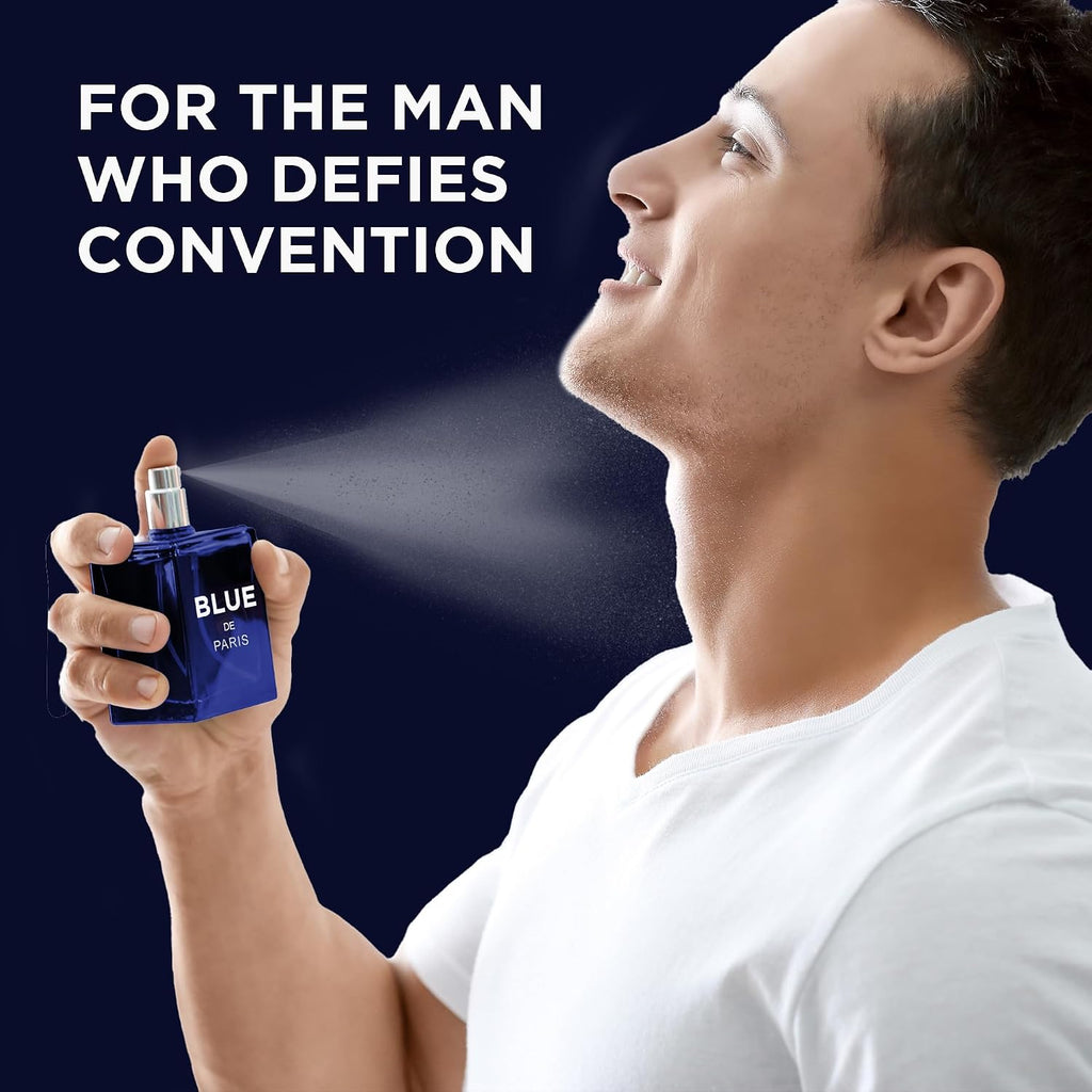 Blue De Paris para Hombre - 3.4 fl. oz. 100ml Perfum Masculino con...
