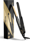 Terviiix Plancha plana de 1\/2 pulgada para cabello corto, alisador...