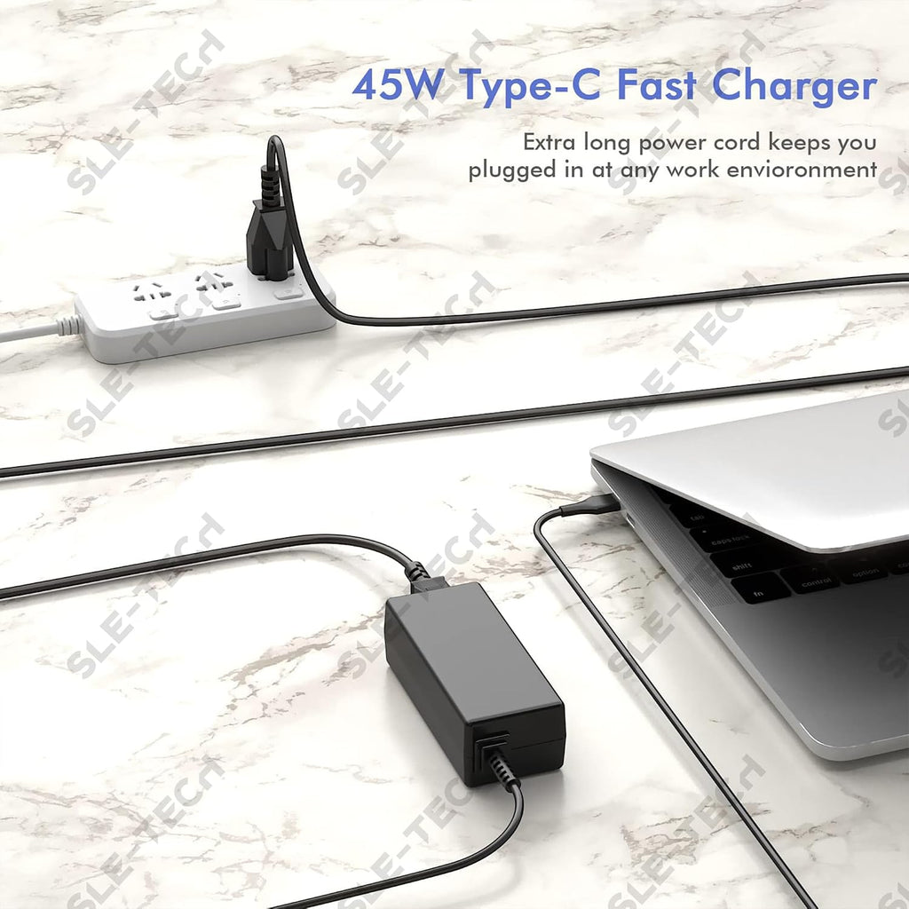 Cargador USB C para portátil de 45 W compatible con HP Chromebook T...