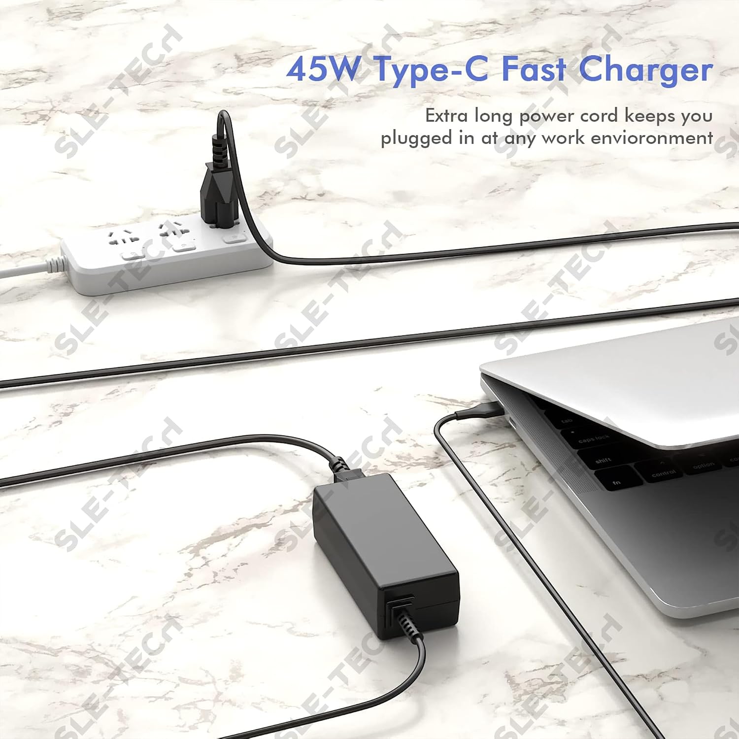 Cargador USB C para portátil de 45 W compatible con HP Chromebook T...
