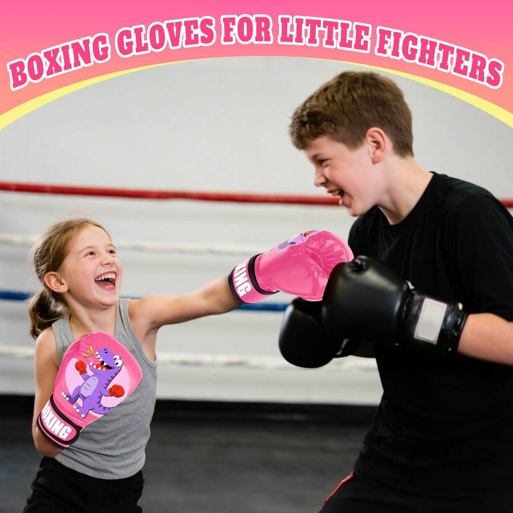 Guantes de boxeo para niños y niñas, guantes de entrenamiento de bo...