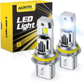 AUXITO Bombillas 9007 HB5, 80000LM 6500K blanco frío, súper brillan...