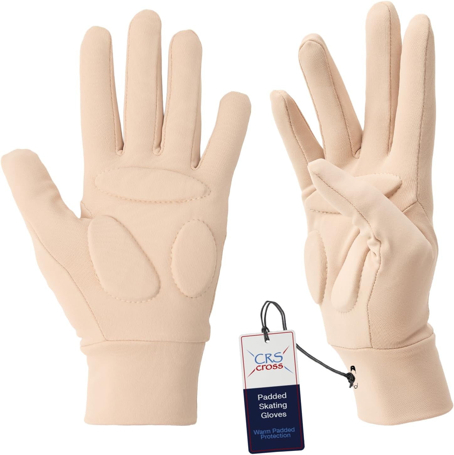 CRS Cross Padded Ice Skating Gloves. Warm Padded Protection. Figure...