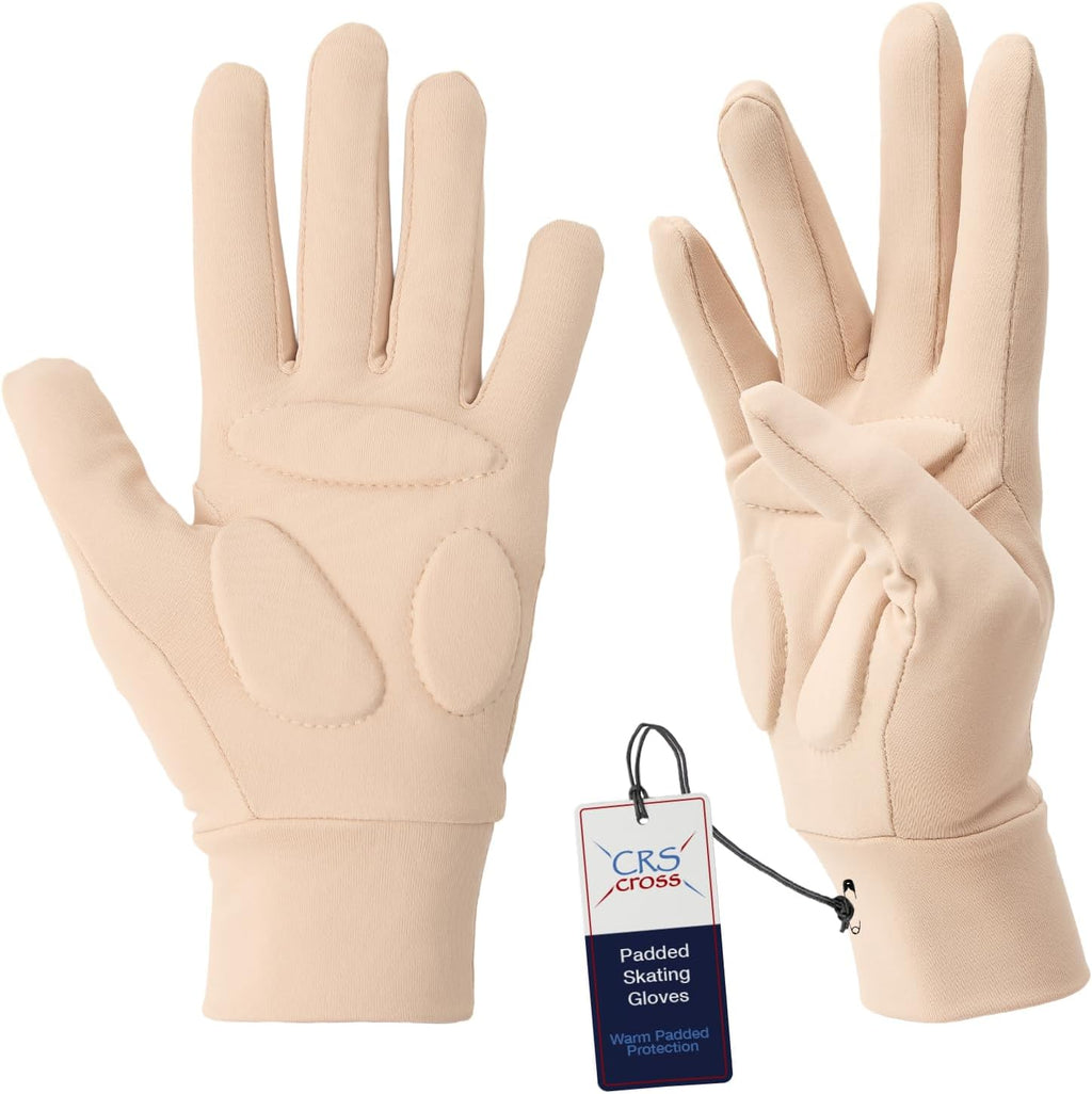 CRS Cross Padded Ice Skating Gloves. Warm Padded Protection. Figure...