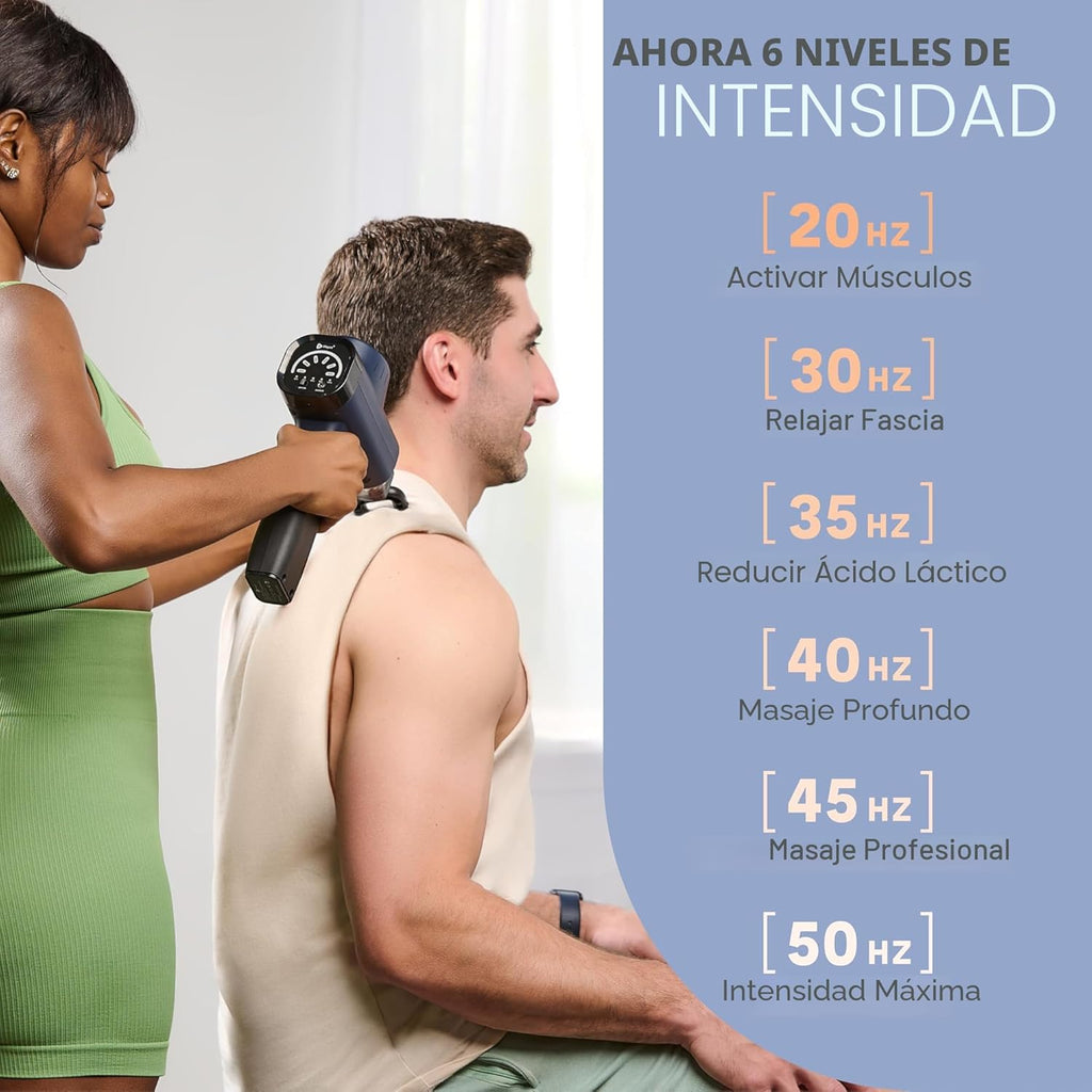 LifePro Pistola de masaje - Masajeador muscular de percusión para a...