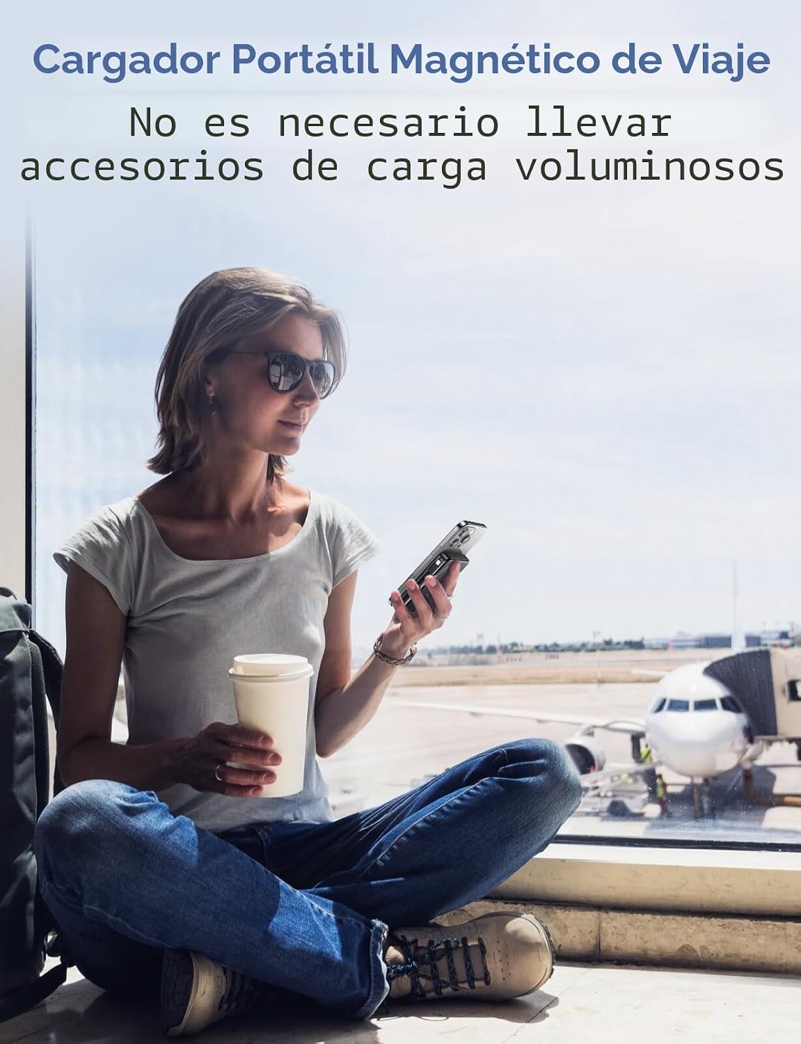 Cargador portátil magnético, banco de energía de 10000 mAh, cargado...