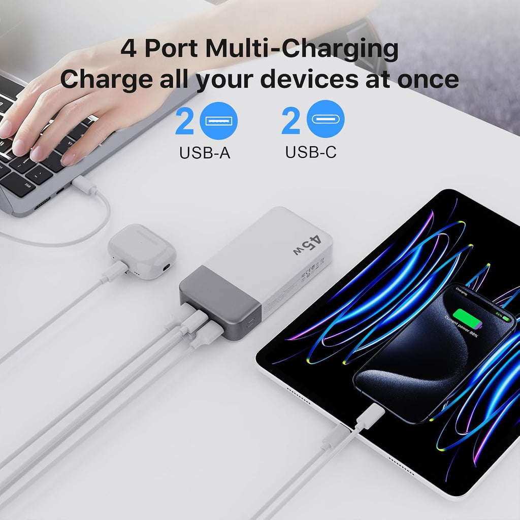 NOBIS Cargador portátil, banco de energía de 20000 mAh, carga rápid...
