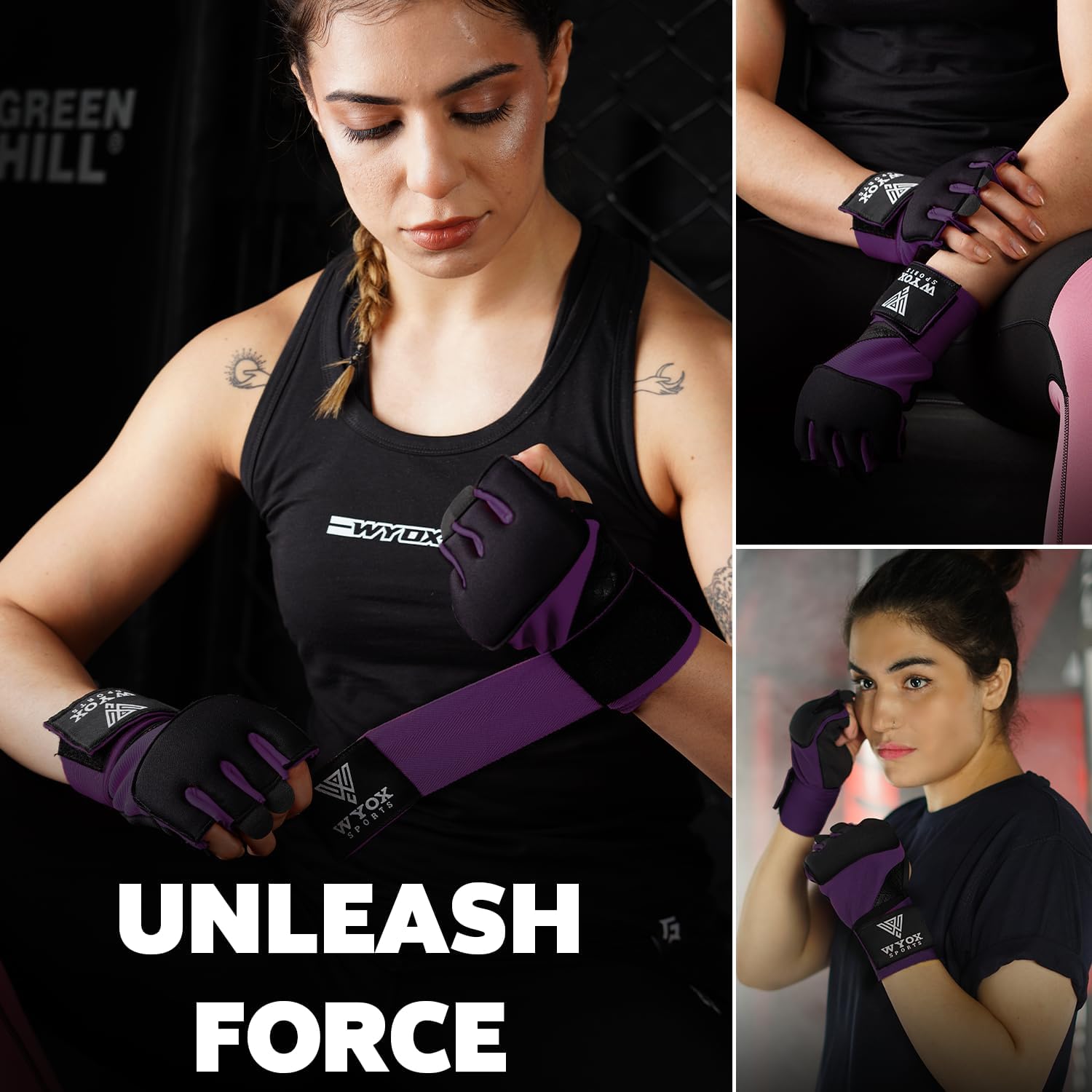 WYOX Guantes interiores de boxeo de gel para hombres y mujeres, cor...