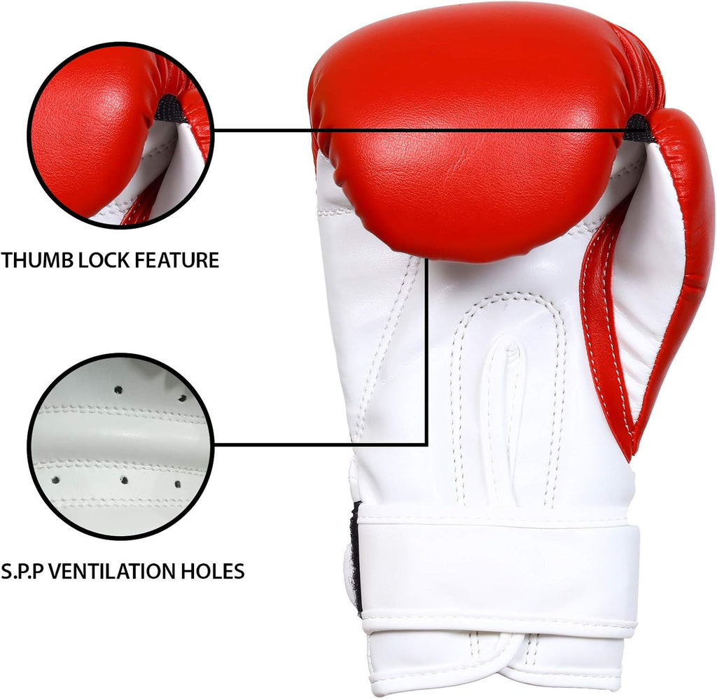 Guantes de boxeo WFX para niños, para artes marciales, guantes de s...