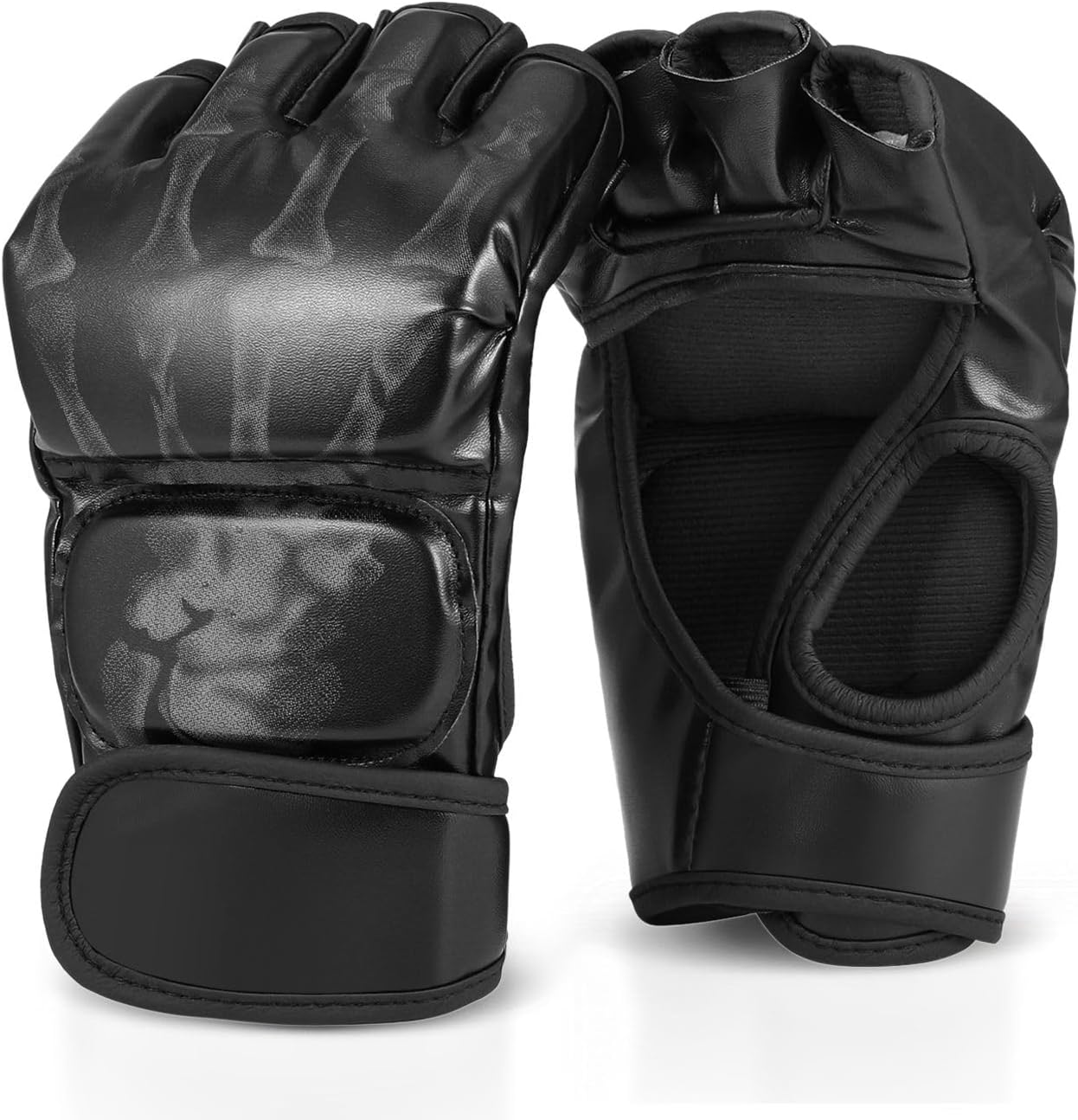 Flexzion, guantes de boxeo con dedos descubiertos - Grappling, MMA,...