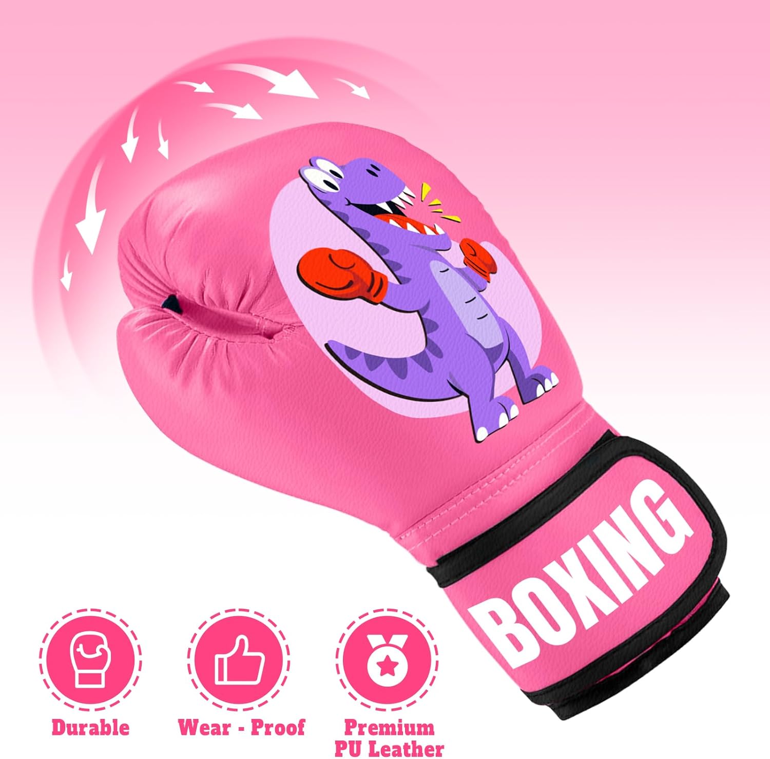 Guantes de boxeo para niños y niñas, guantes de entrenamiento de bo...