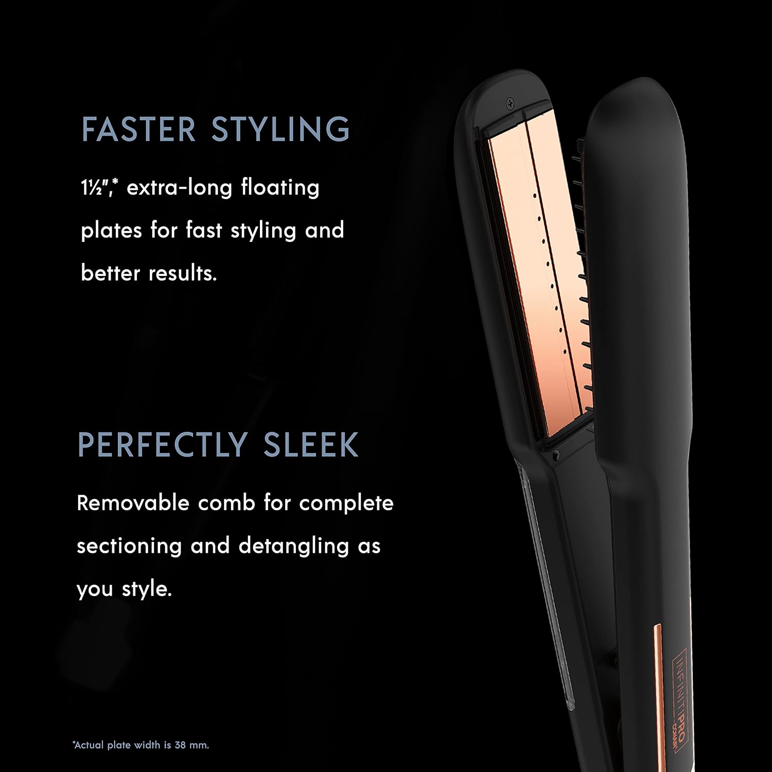 INFINITIPRO by Conair Steam Therapy Plancha plana, plancha de pelo...