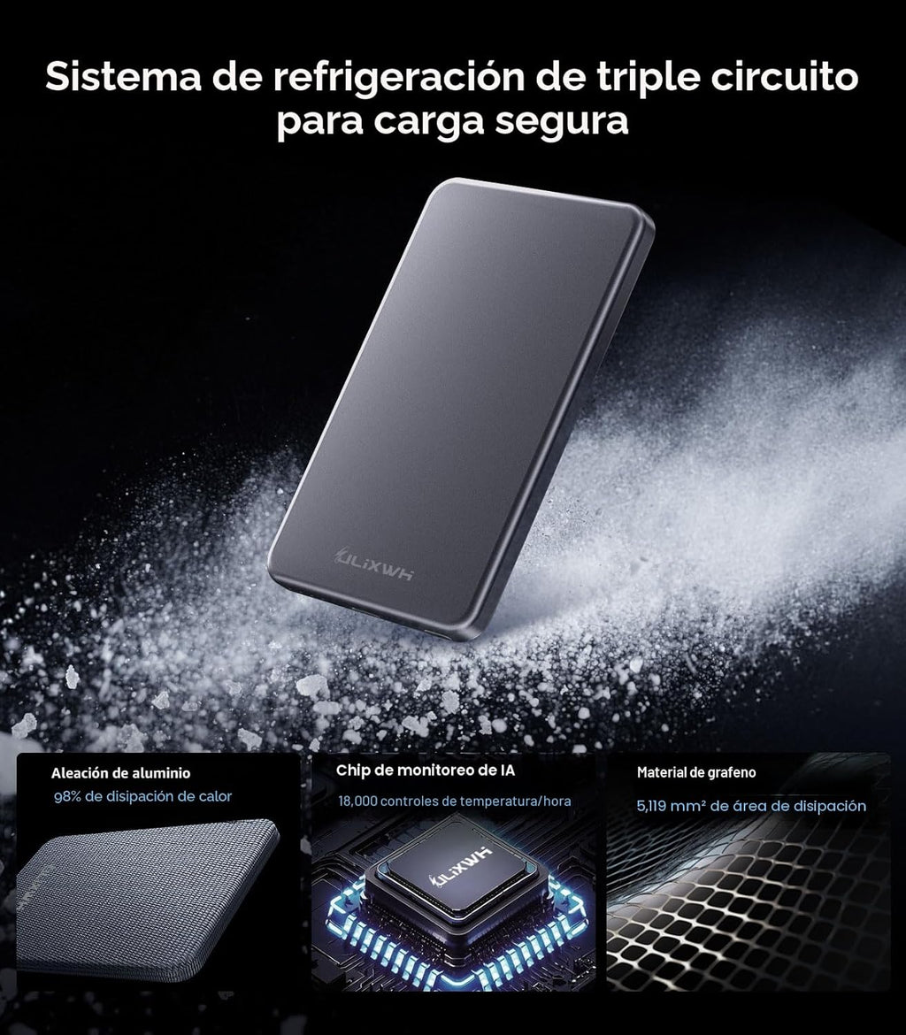 ULiXWH [0.3" Ultra Slim] [Hecho de aleación] para Magsafe Carga...