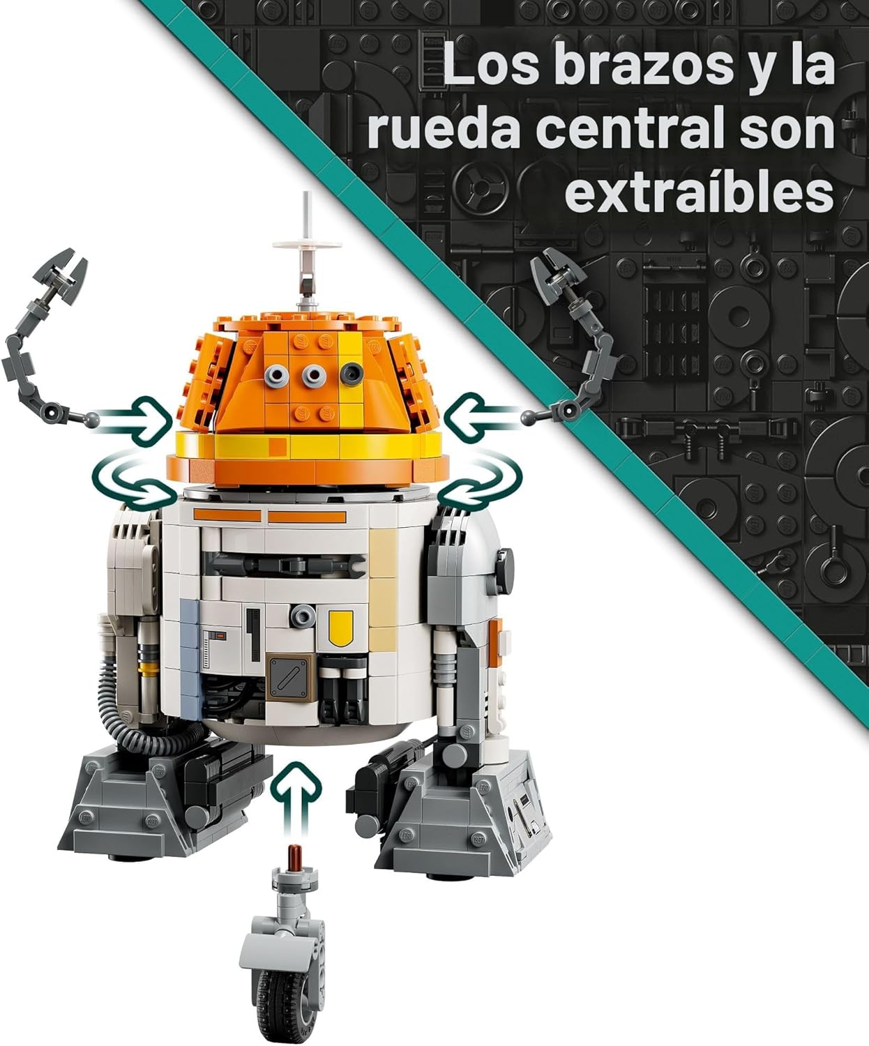 LEGO Star Wars: Ahsoka Chopper (C1-10P) Set de Droid Astromecánico...