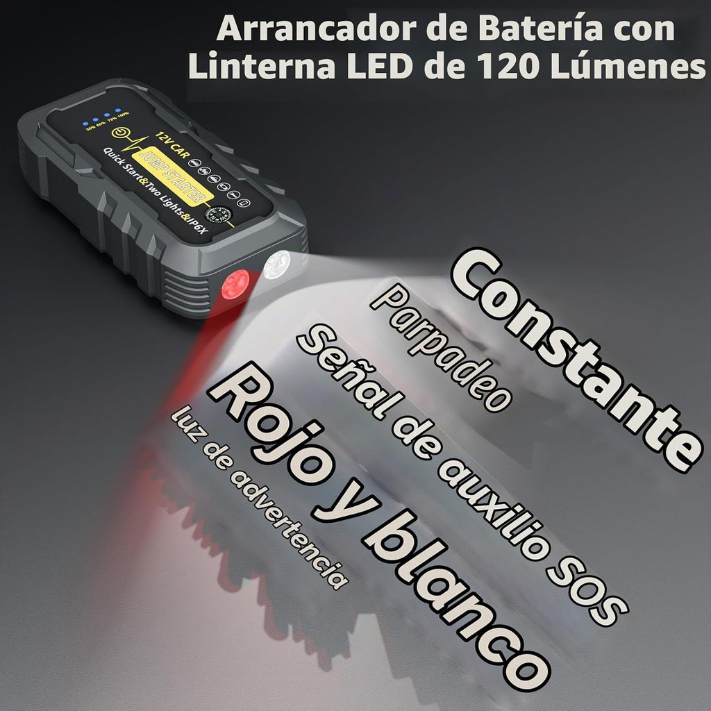 Arrancador de batería de automóvil, batería de arranque de coche de...