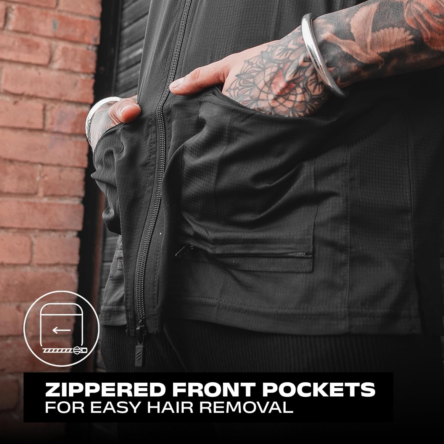 Barber Strong Chaqueta de peluquero para hombre, color negro, repel...