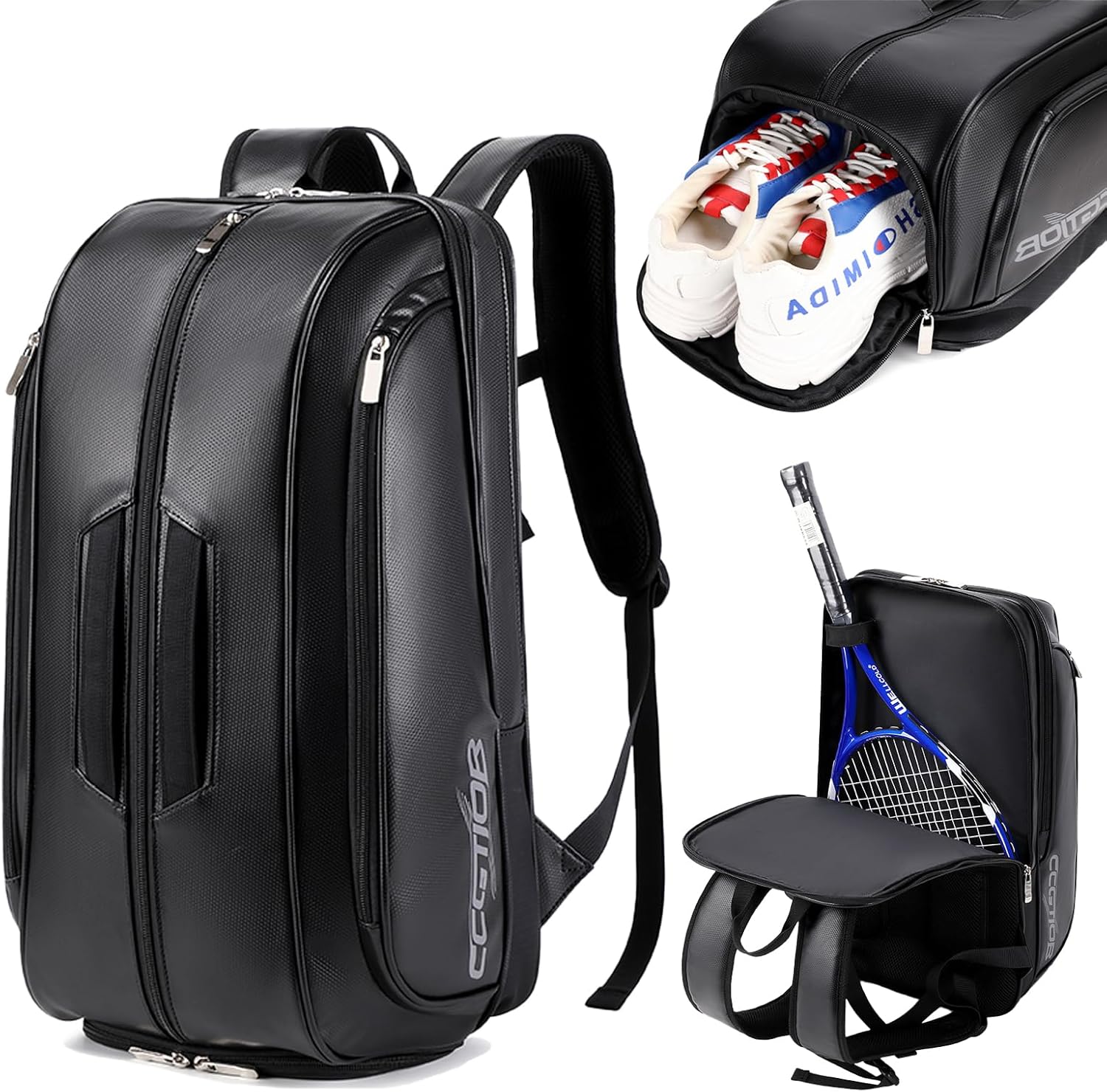 CCGTIOR Bolsa para Raqueta De Tenis Mochila Pickleball Padel con Co...
