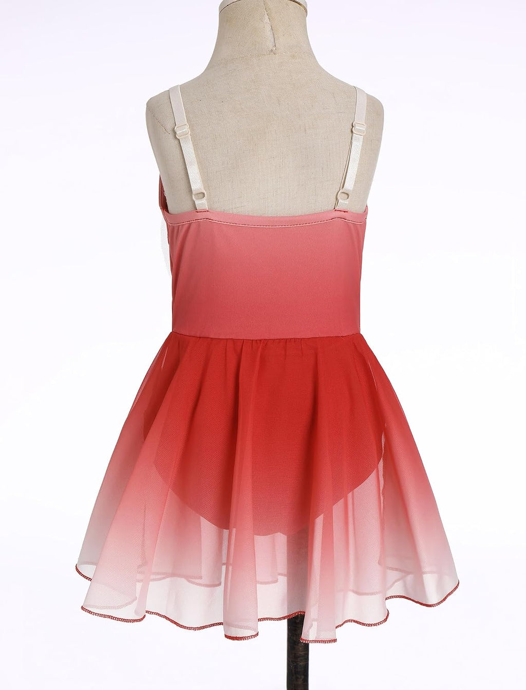 Vestido de patinaje artístico sobre hielo para niñas, lentejuelas b...