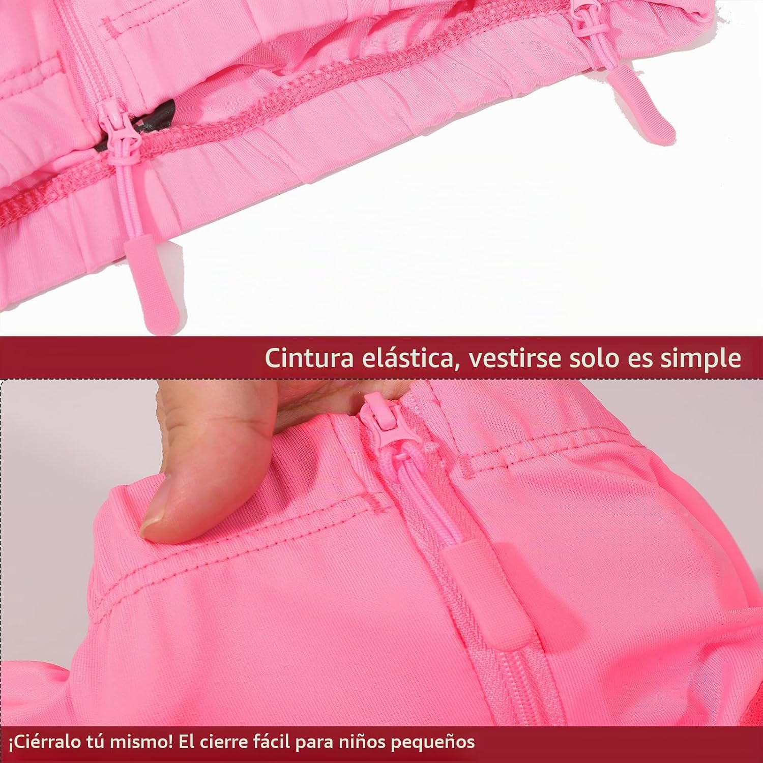 Pantalones cortos acolchados para niños con cremallera, almohadilla...
