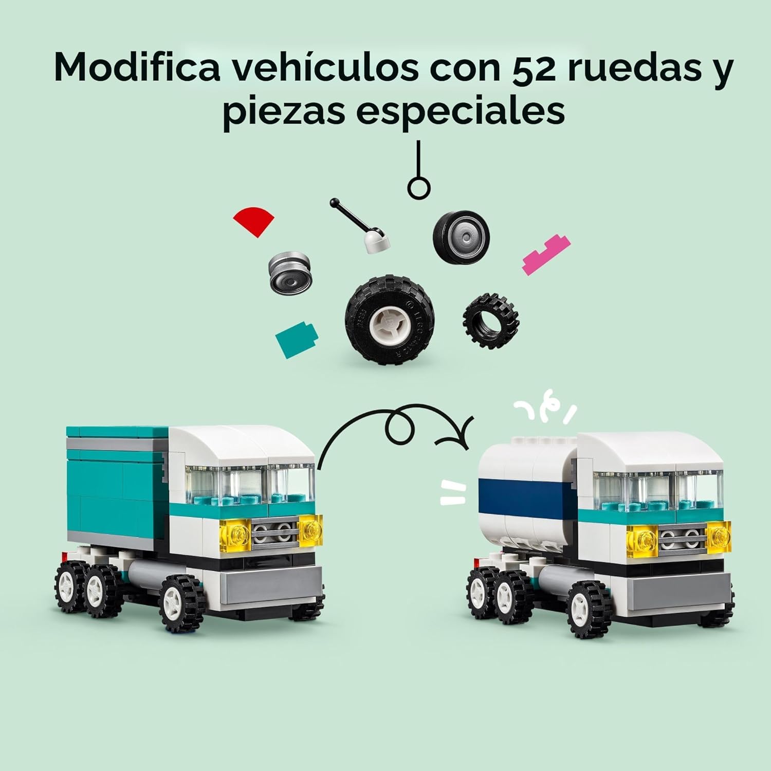 LEGO Vehículos creativos clásicos, kit de construcción de ladrillos...