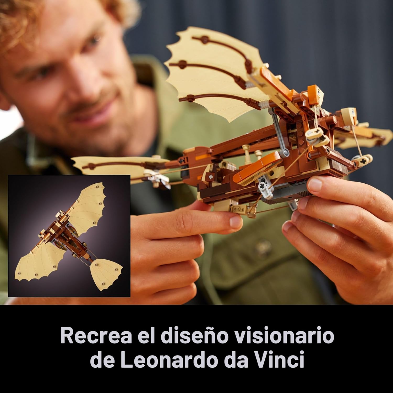 LEGO Icons Leonardo da Vinci's Flying Machine DIY Kit - Set de...