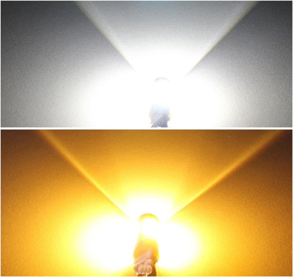3157 3057 3357 4157 - Bombillas LED de señal de giro blanco amarill...