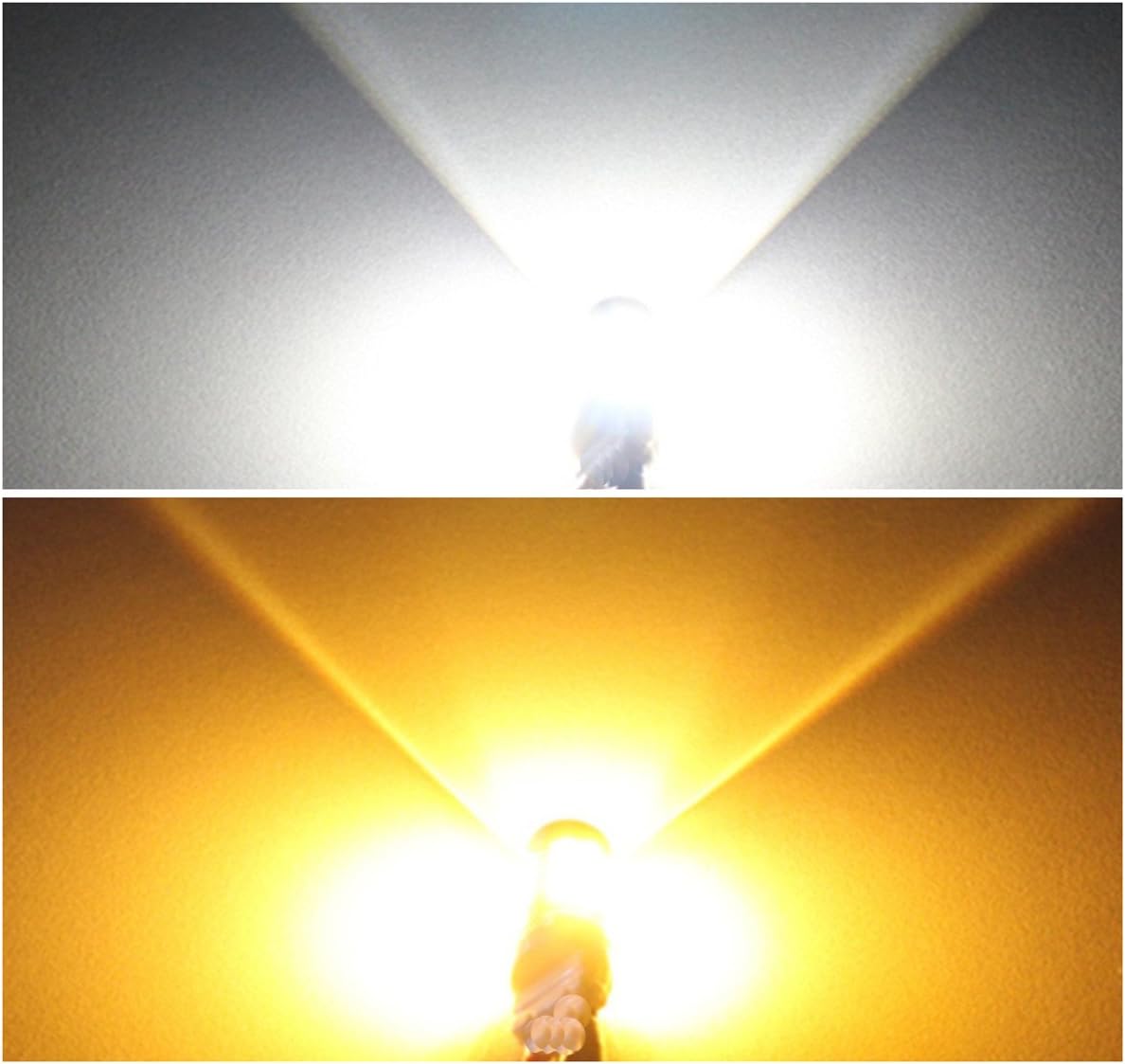 3157 3057 3357 4157 - Bombillas LED de señal de giro blanco amarill...