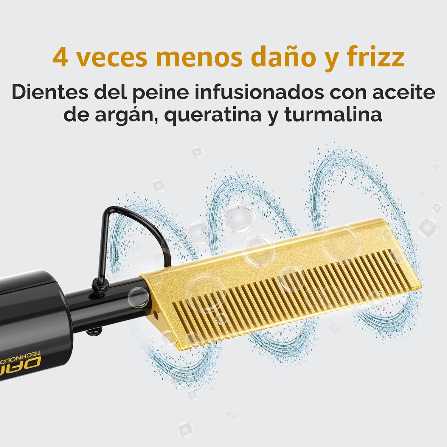 DAN Technology Hot Comb Electric para pelucas, voltaje dual para vi...