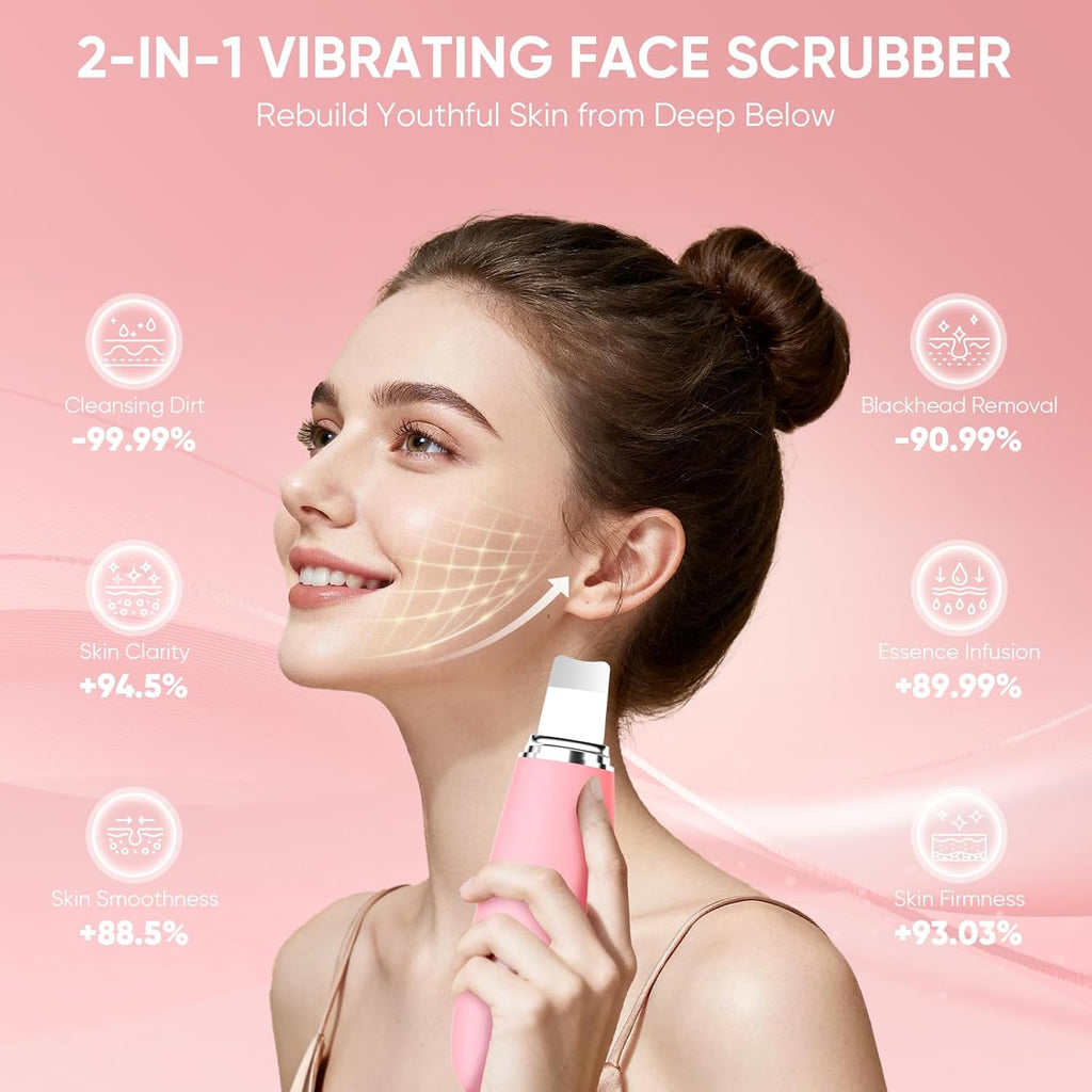 Stepcare Cepillo facial de silicona recargable 2 en 1, cepillo de l...