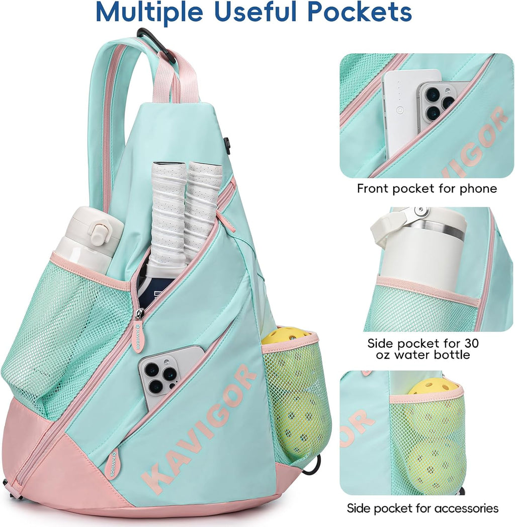 KAVIGOR Bolsa de pickleball 2025, mochila ultraligera convertible c...