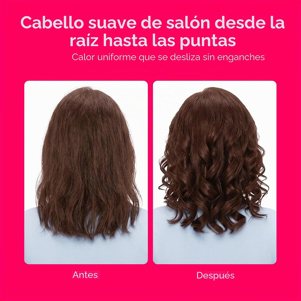 Conair Cepillo de rizador para cabello corto, cerdas de nailon, bar...