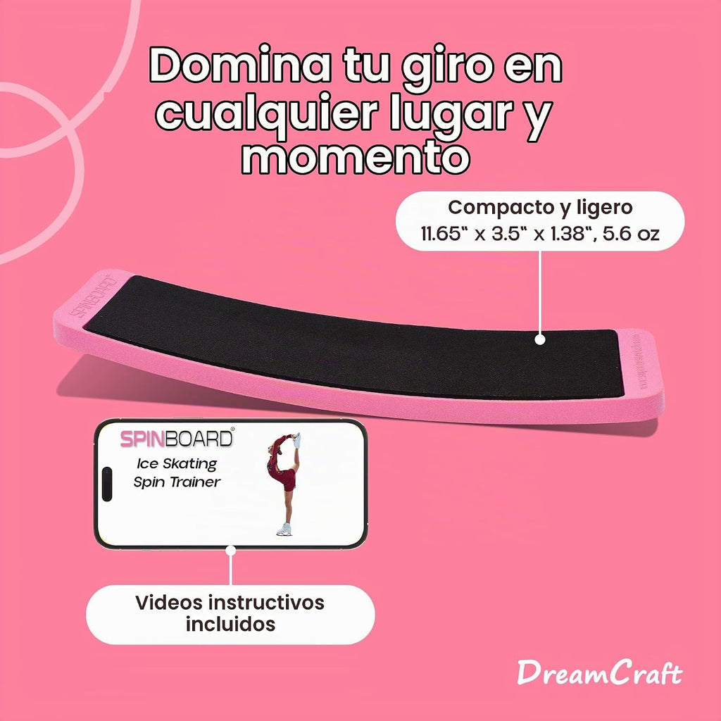 DreamCraft Patín giratorio para patinaje artístico, tabla giratoria...