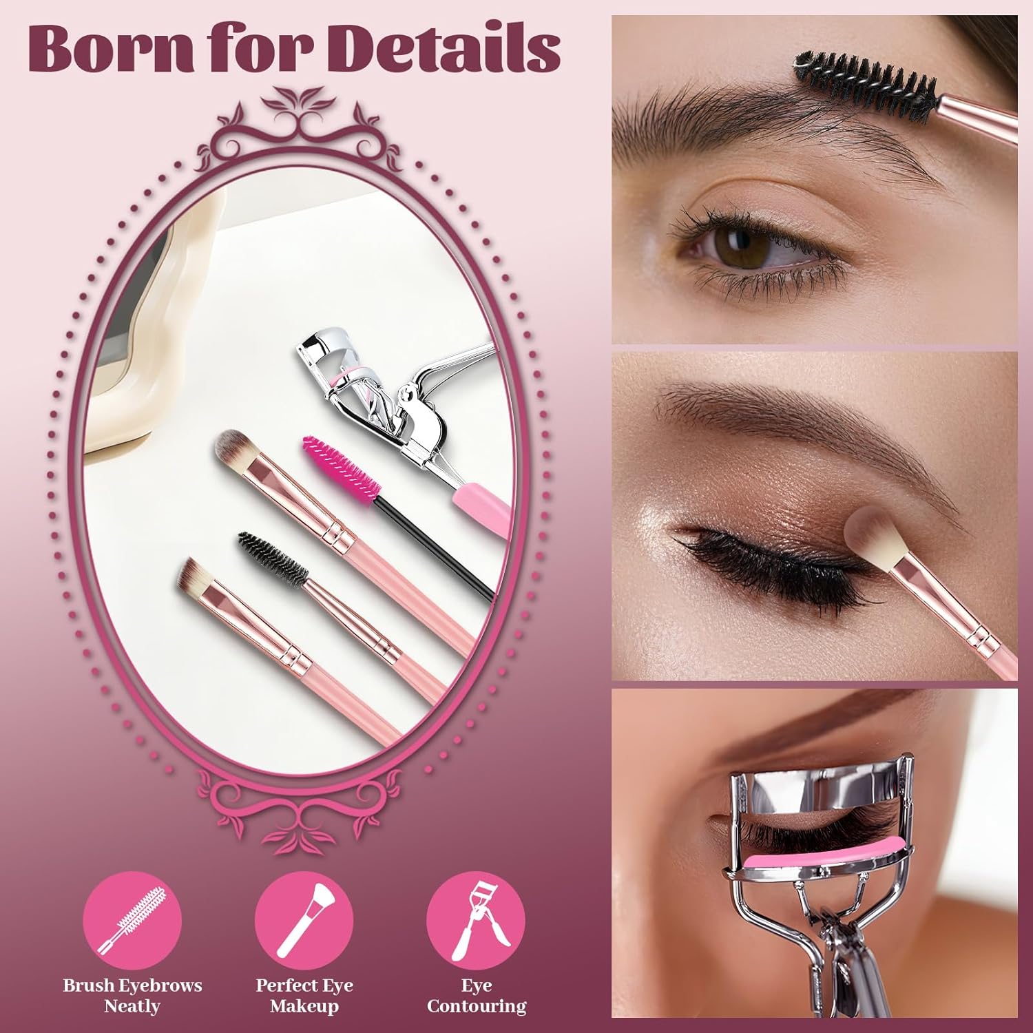 Juego de 80 brochas de maquillaje, juego de brochas de maquillaje p...