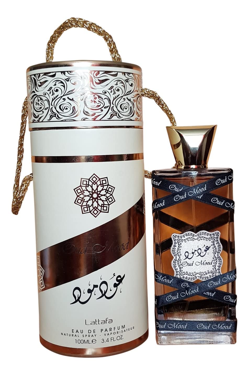 Lattafa Eau de Parfum, unisex, 3.4 onzas | Estado de ánimo fuerte |...