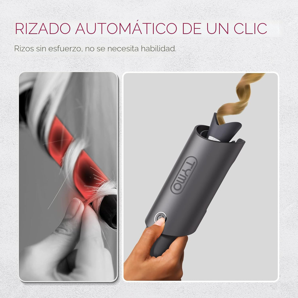 TYMO Rizador Automático Giratorio - TYMO CURLPRO Varilla de Ondas d...
