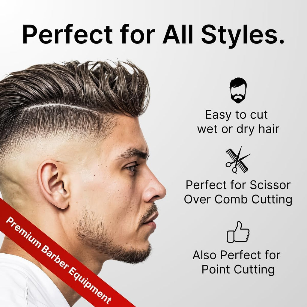 Tijeras profesionales de corte de pelo de la serie GoldBlack de H&a...