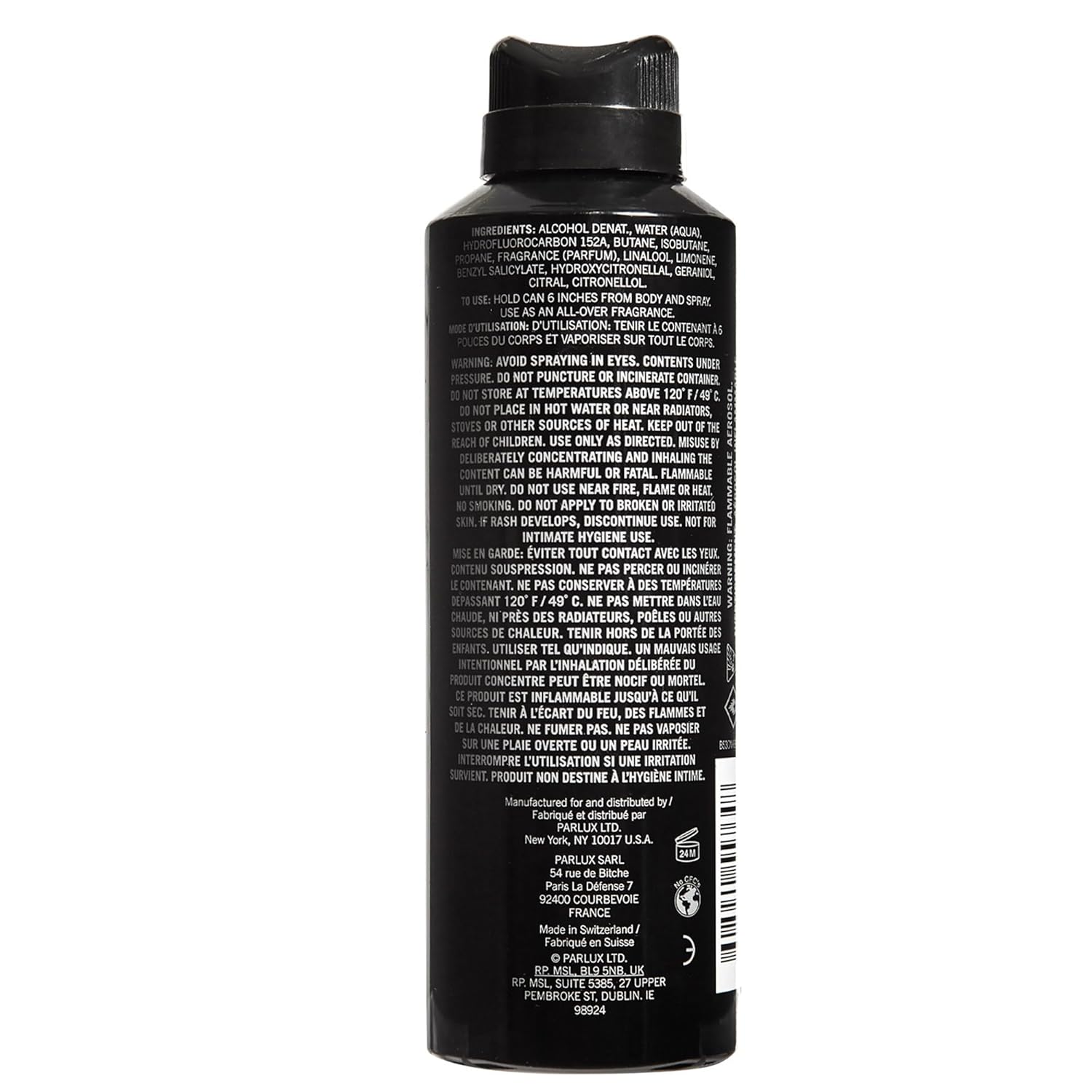 Kenneth Cole Black All Over Body Spray para hombres, fragancia arom...