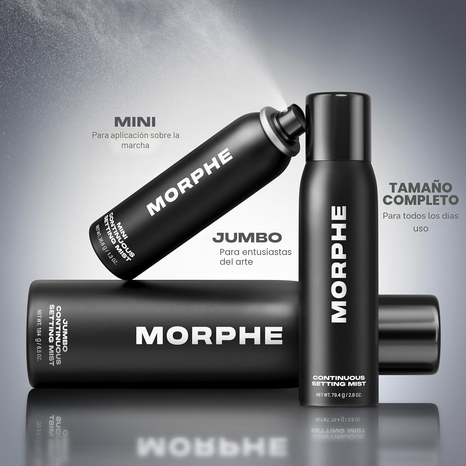 Morphe Mini Rocío Fijador Continuo - Microfino, Spray Fijador de Ma...