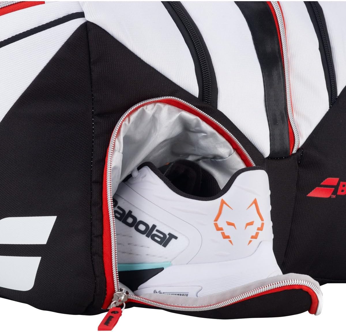 Bolsa de pádel técnica Babolat RH Pro (Blanco\/Negro\/Rojo) \u2013...