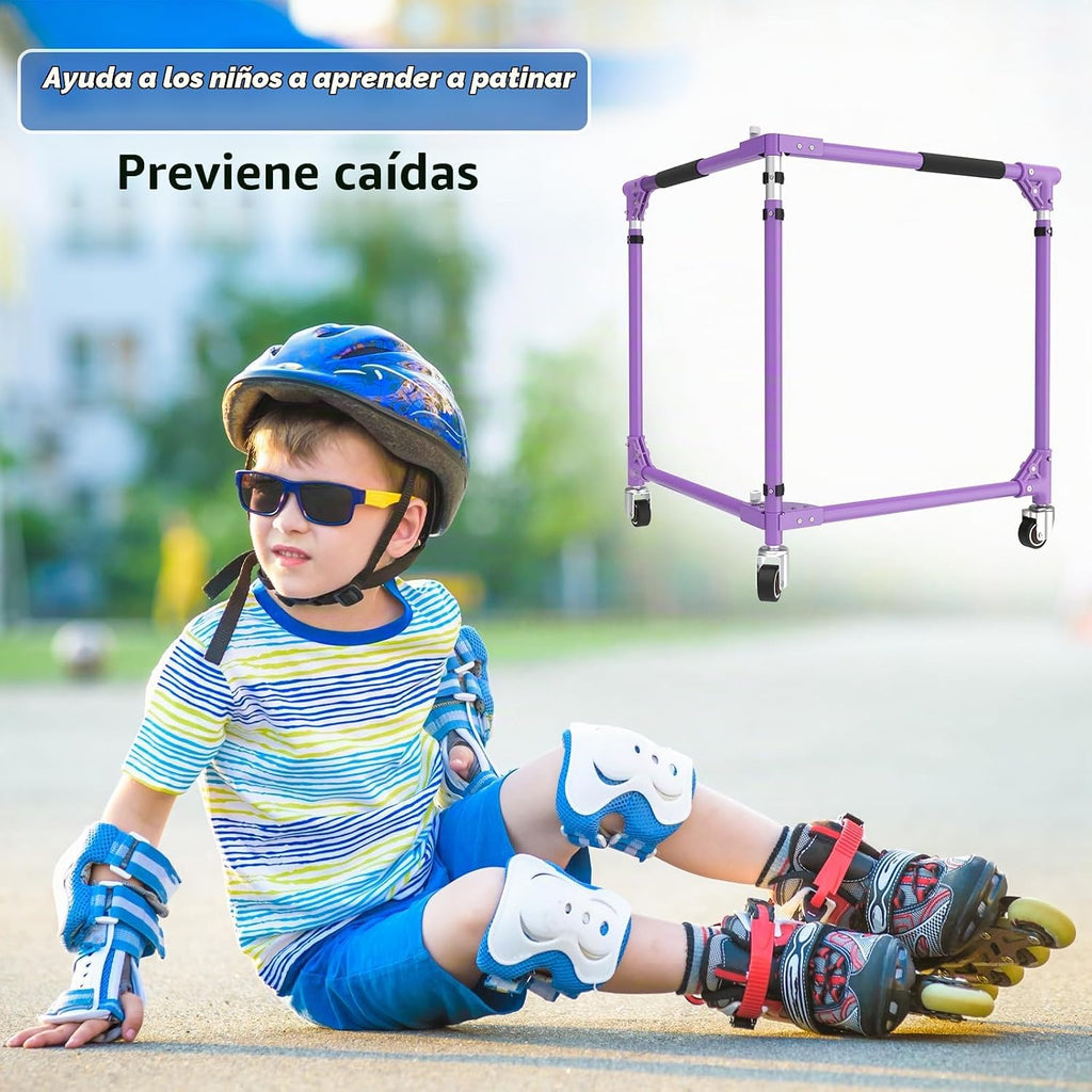 GanFindX Patinador plegable para niños, patinaje sobre ruedas, entr...