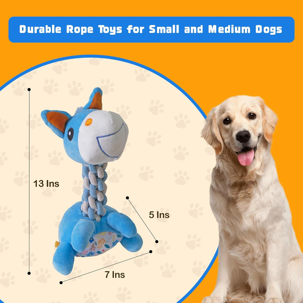 DSUMD Knots Twists Juguete para Perros, Juguete de Cuerda Chirriant...
