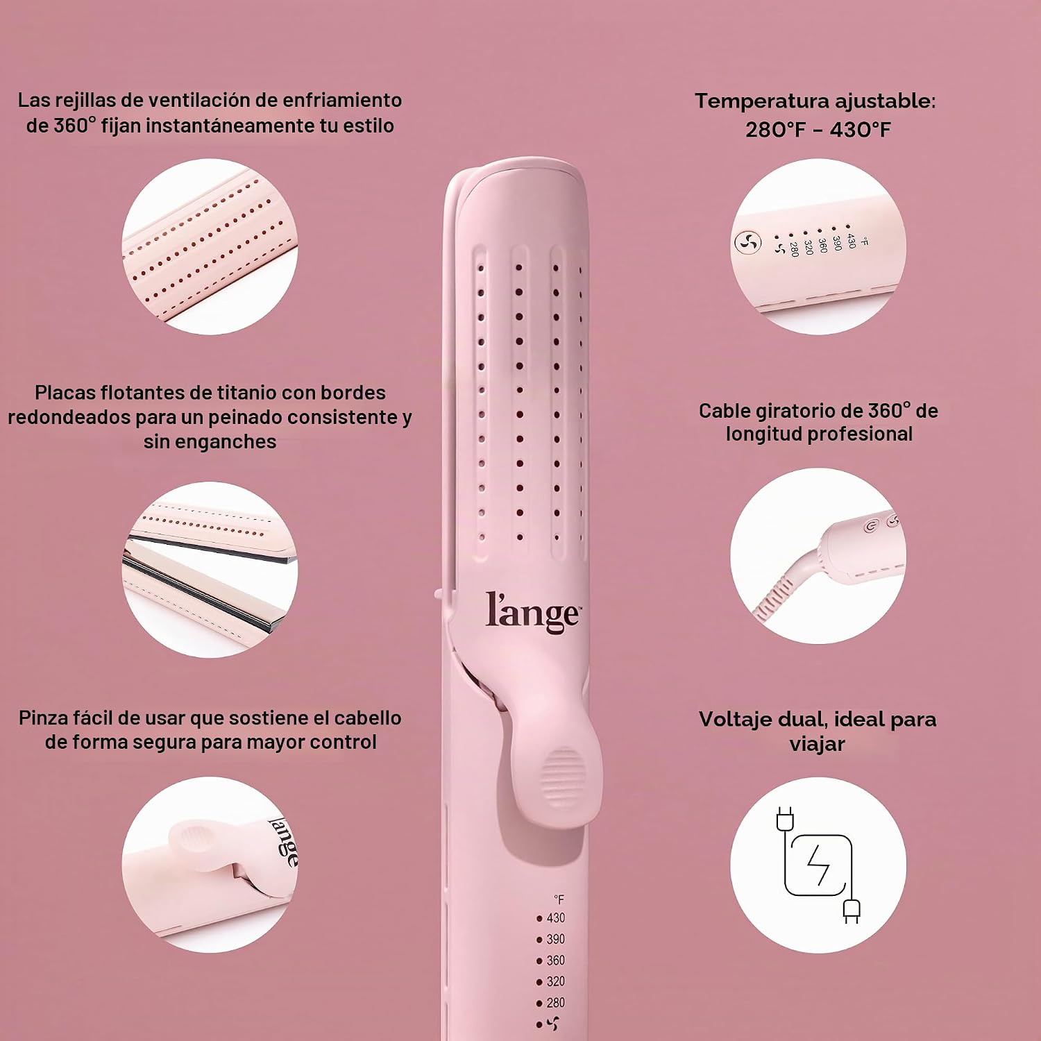 L'ANGE HAIR Le Duo Estilizador Estándar de Flujo de Aire 360° |...