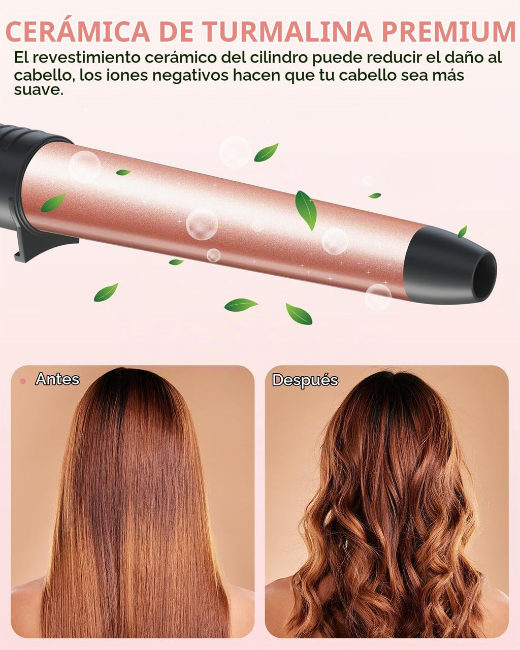 Juego de varita rizadora 5 en 1: varita rizadora Ohuhu 5 piezas de...