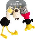 Rocket &amp; Rex, juguetes masticables para perros y cachorros. Lim...