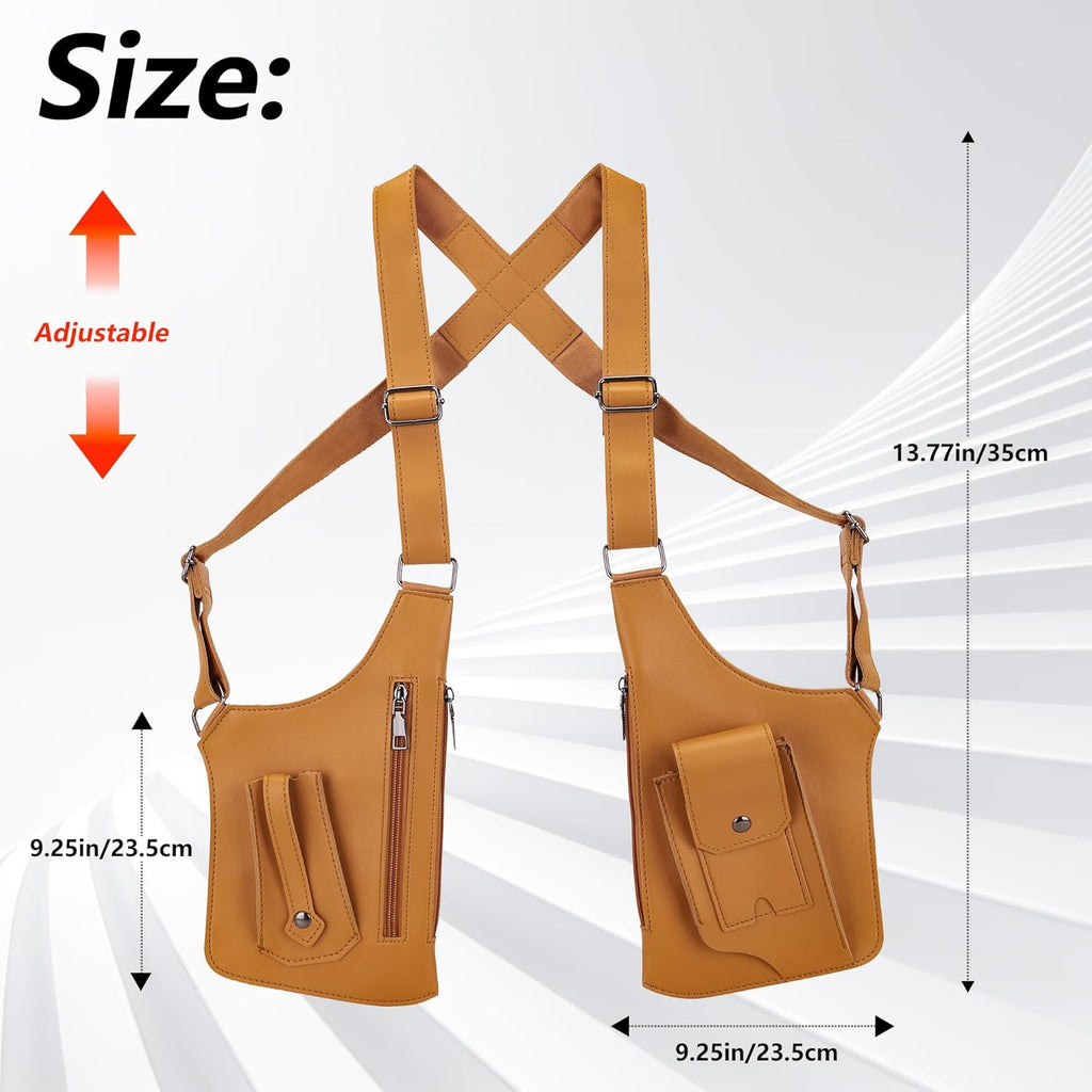 GLAMZLELE Bolsa de axila de doble hombro para hombre, para el pecho...