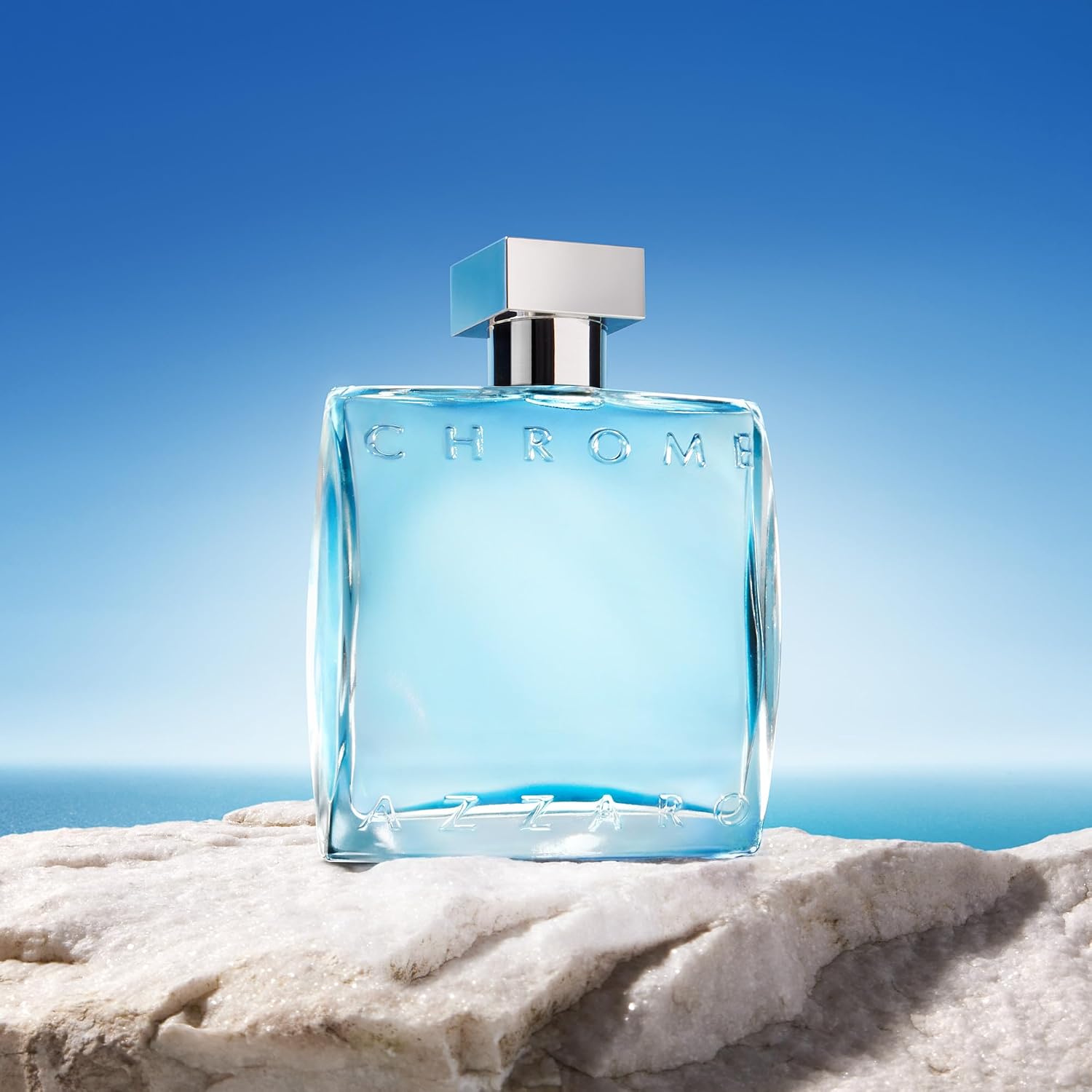 Azzaro Eau de Toilette cromado, colonia acuática fresca para hombre...