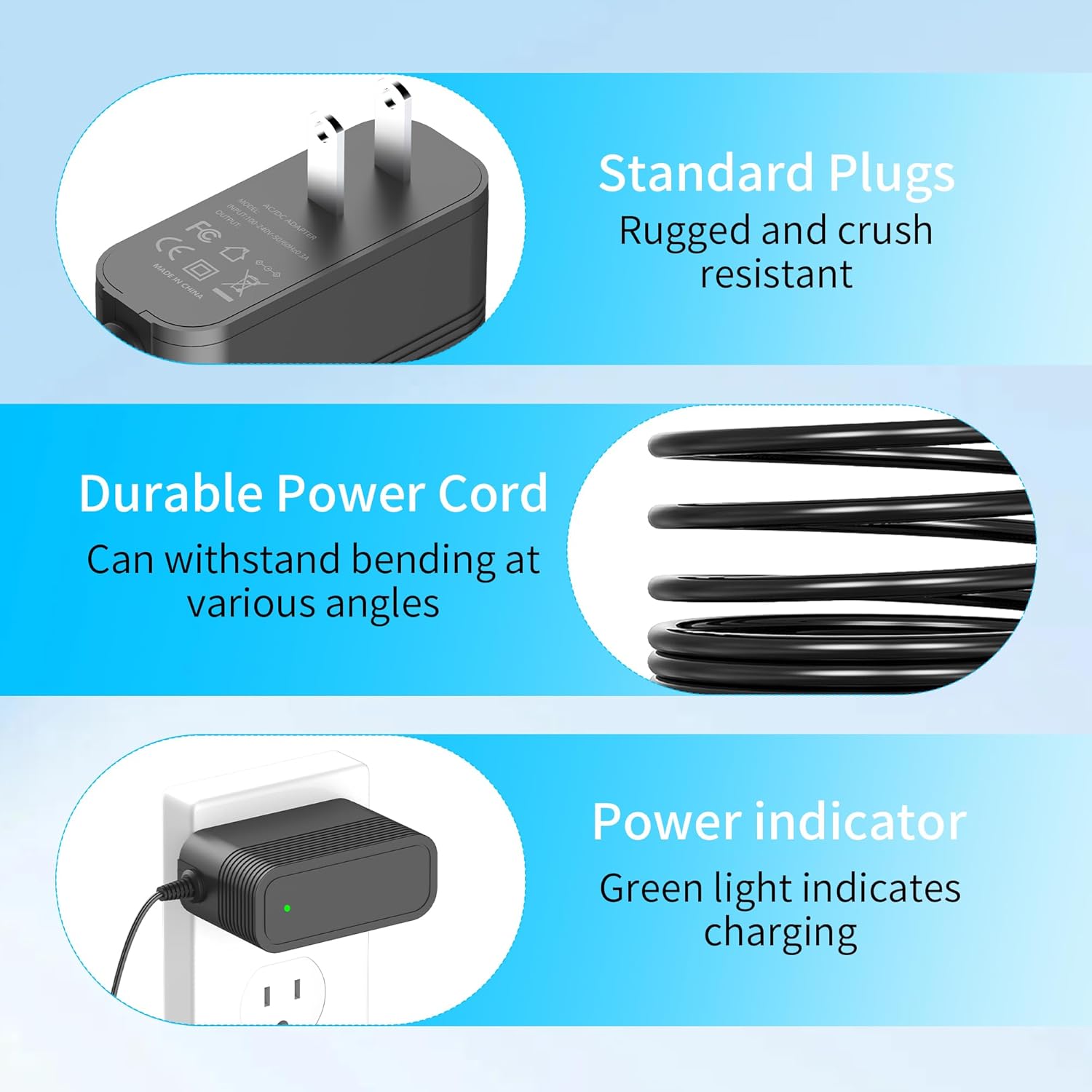 IOKOFJOA Cable de alimentación adaptador de 24 V CA\/CC para Infini...