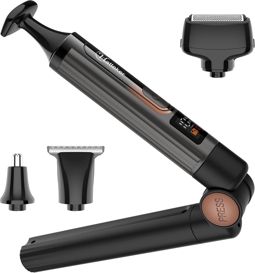 Hatteker Kit de afeitadora eléctrica mejorada para hombre, afeitado...
