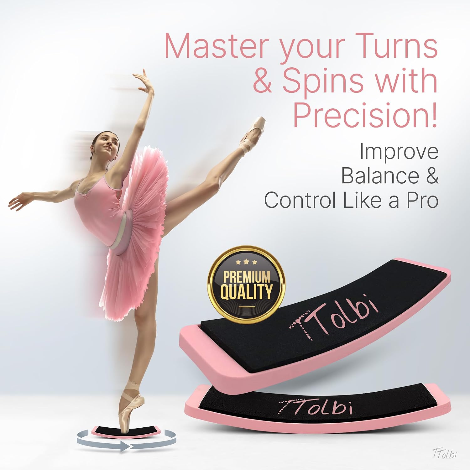Tabla de giro premium para bailarines y patinadores \u2013 Mejora l...